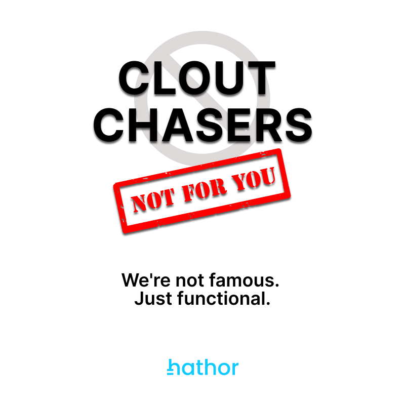 HathorNetwork's tweet photo. “If you only follow VC-funded projects…”
“If shiny logos matter more than open code…”
“If you think decentralization is a tagline…”
“We’re not your chain.”

We're not famous. Just functional.