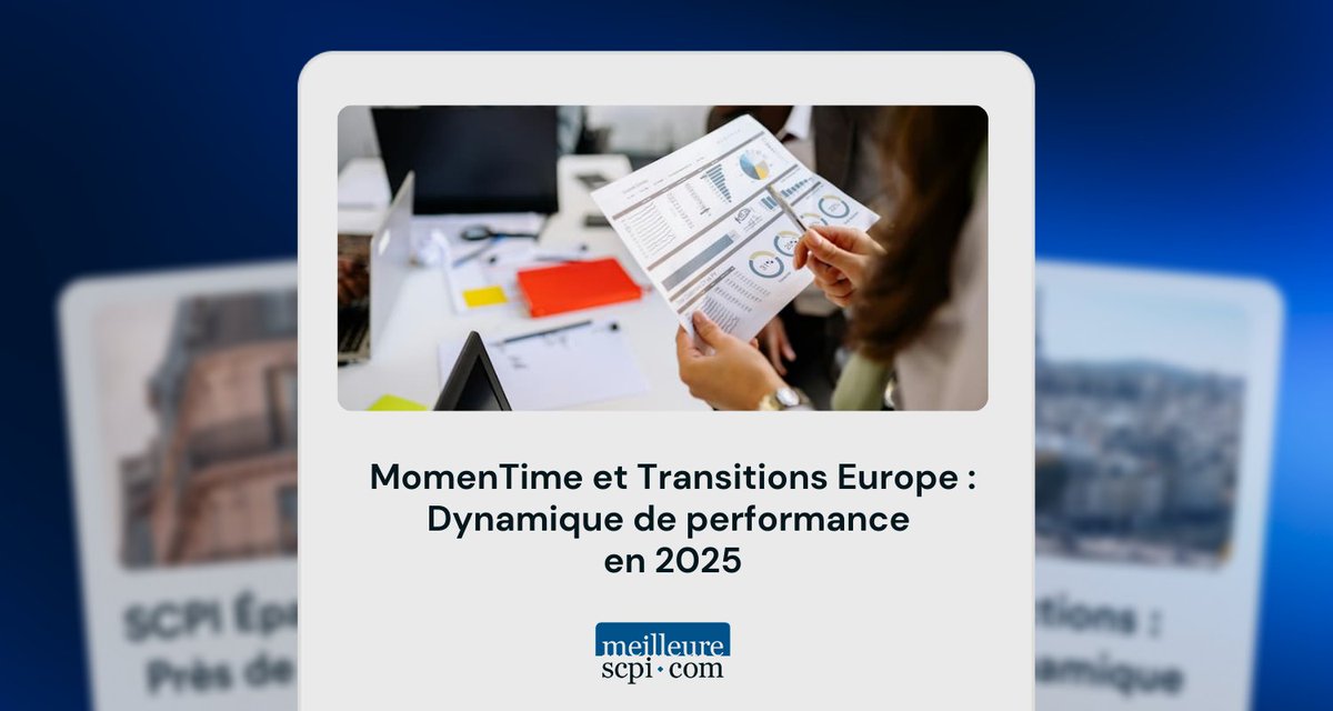 📊 SCPI d'Arkéa REIM : Performances 2025
- MomenTime 👉 9,25 % (PGA) dès la 1ʳᵉ année | ~40 M€ investis
- TransitionsEurope 👉 8,6 % (PGA) | 560 M€ collectés, capi > 1 Md€
meilleurescpi.com/actualites/mom…
🔔 Communication à caractère publicitaire 🔔