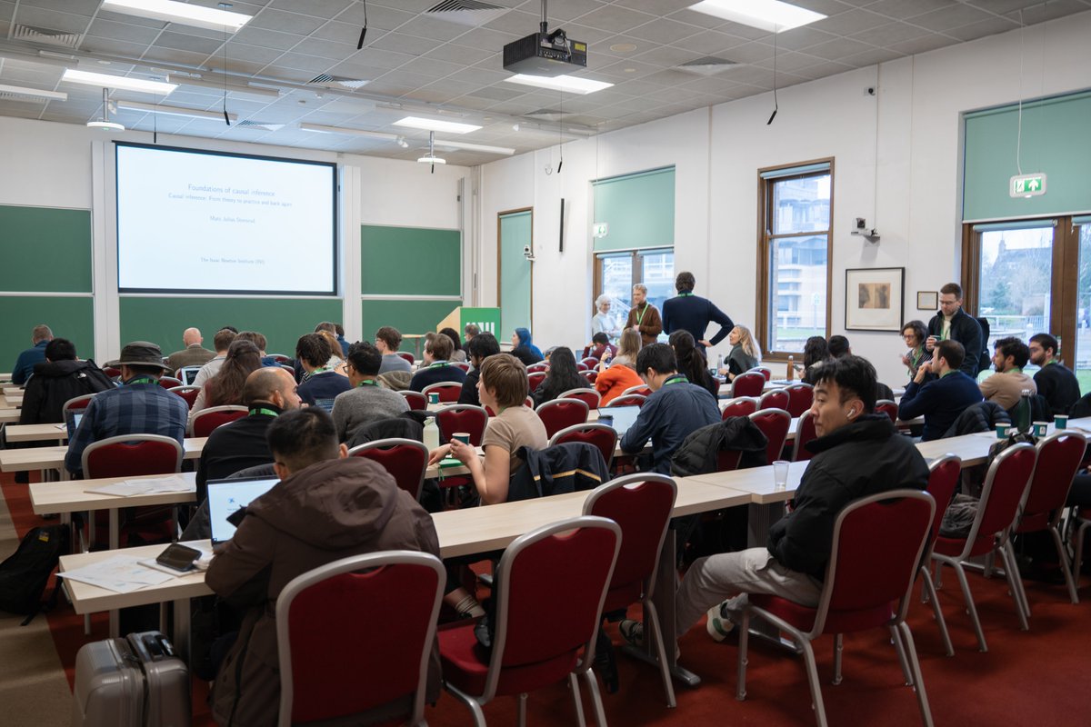 NewtonInstitute's tweet image. 🗣️ It’s a full house! A warm welcome to our participants on the 'Foundations of Causal Inference' workshop.

👉 View the schedule here: newton.ac.uk/event/cifw01

#NewtonCIF2026 #causalinference #statistics #computerscience #publichealth #economics #machinelearning