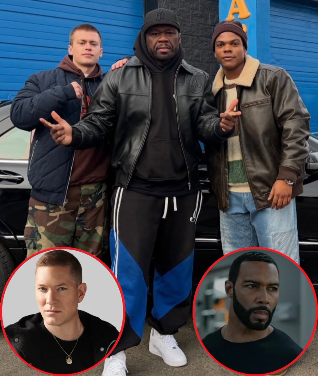 50 Cent with Young Ghost and Young Tommy from the new series POWER: ORIGINS, coming very soon! 🎬🔥