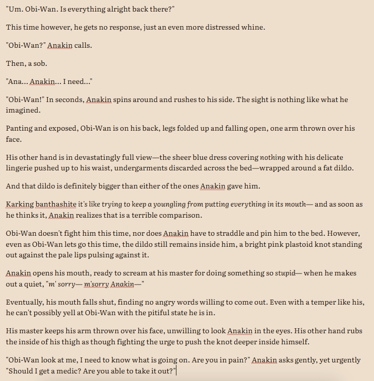 DragonettiNara's tweet photo. #obikin Snippet from part 2. Hopefully will be posted soon ^^ https://t.co/CdcD04F2fc