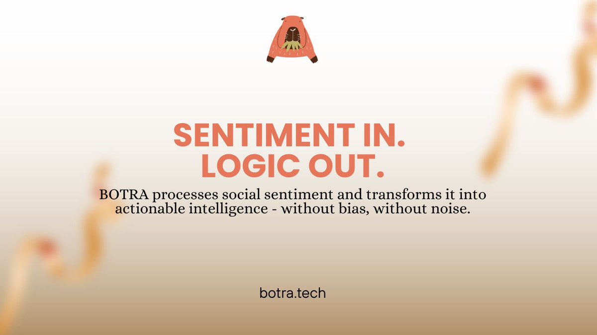 BotraEntity's tweet photo. Emotion drives the crowd.
Logic drives BOTRA.

#MarketSentiment #AITrading #BOTRA #Web3 https://t.co/tmy62m8xF5