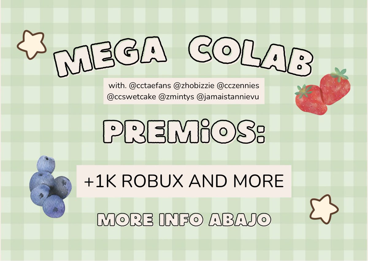 cclirioos's tweet photo. ㅤ                                 𓇻
                      ꒰ 𝗦𝗢𝗥𝗧𝗘𝗢 𝗖𝗢𝗟𝗔𝗕 ꒱
                 +1k robux and more !

— Requisitos abajo. https://t.co/yhzAFp9Ulx