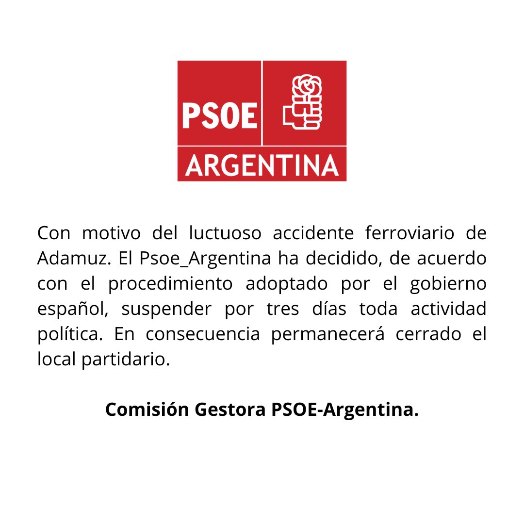PSOE Argentina (@psoeargentina) on Twitter photo 