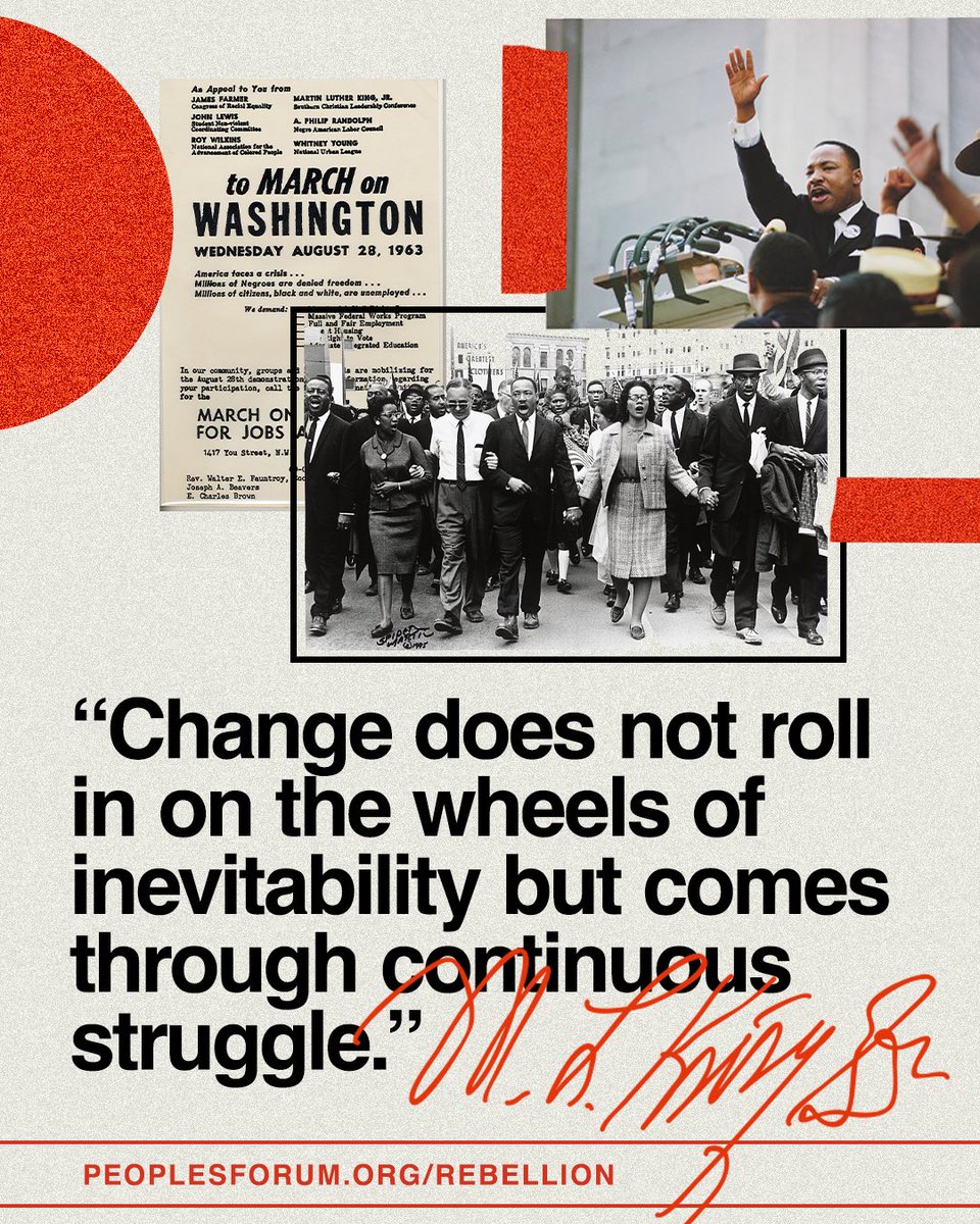 Today we commemorate Martin Luther King Jr.—a revolutionary who struggled for freedom and understood that liberation is won through sustained action.

"Change does not roll in on the wheels of inevitability, but comes through continuous struggle." — Martin Luther King Jr., New