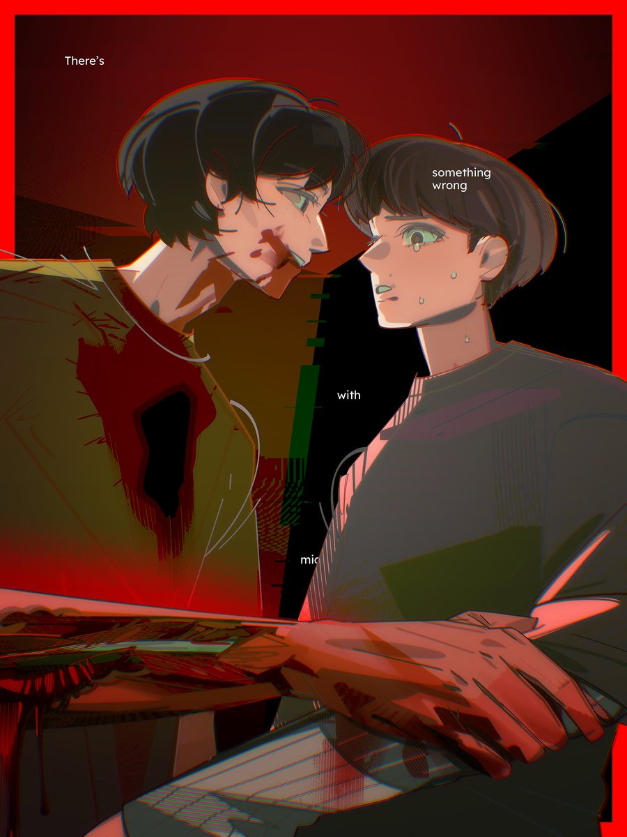 JustMcBaoBao's tweet image. Make a little fan art for @willelworld's Byler fanfic, "There’s something wrong with Michael" My top 5 fanfics of life, super obsessed with the plot twist! Thank you for writing this amazing horror Byler LOVE IT SO MCUH! 🥰😭🫶💕