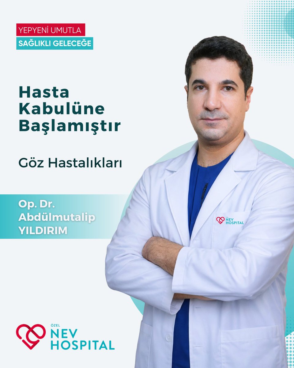 Op. Dr. Abdülmutalip YILDIRIM, Göz Hastalıkları bölümünde hasta kabulüne başlamıştır.

''Yepyeni Umutla, Sağlıklı Geleceğe''