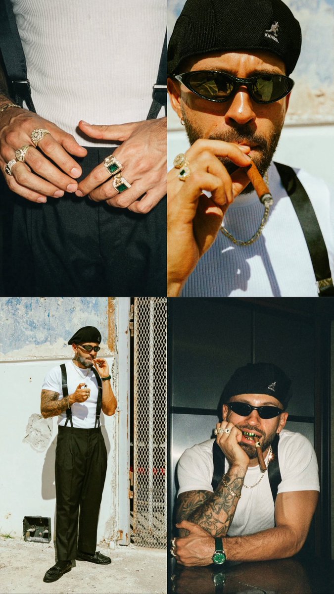 anghyy19's tweet image. Feid en estas fotos tiene unas vibes de  
'El Padrino '🚬 🚬