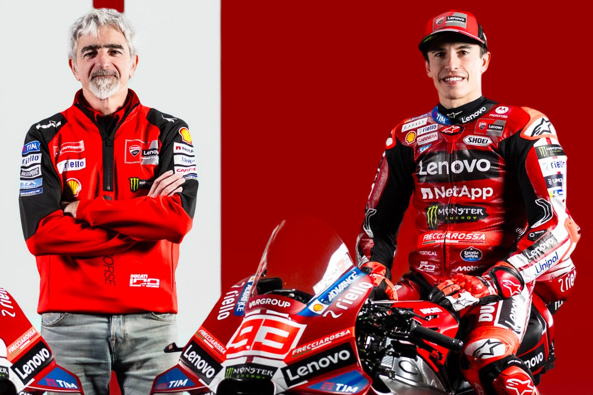 AlessioPiana130's tweet photo. #MotoGP 

Massimo Rivola alla presentazione Aprilia: "Credo che Marquez resterà in Ducati, Acosta ha detto che vuole la Ducati a tutti i costi, pertanto credo che quella sia una coppia praticamente fatta".

Luigi Dall'Igna oggi alla presentazione Ducati (a DAZN España): "Ho visto che Rivola ha parlato più di Ducati che di Aprilia nel corso della sua presentazione. Lascio fare a lui tutte le considerazioni che vuole".