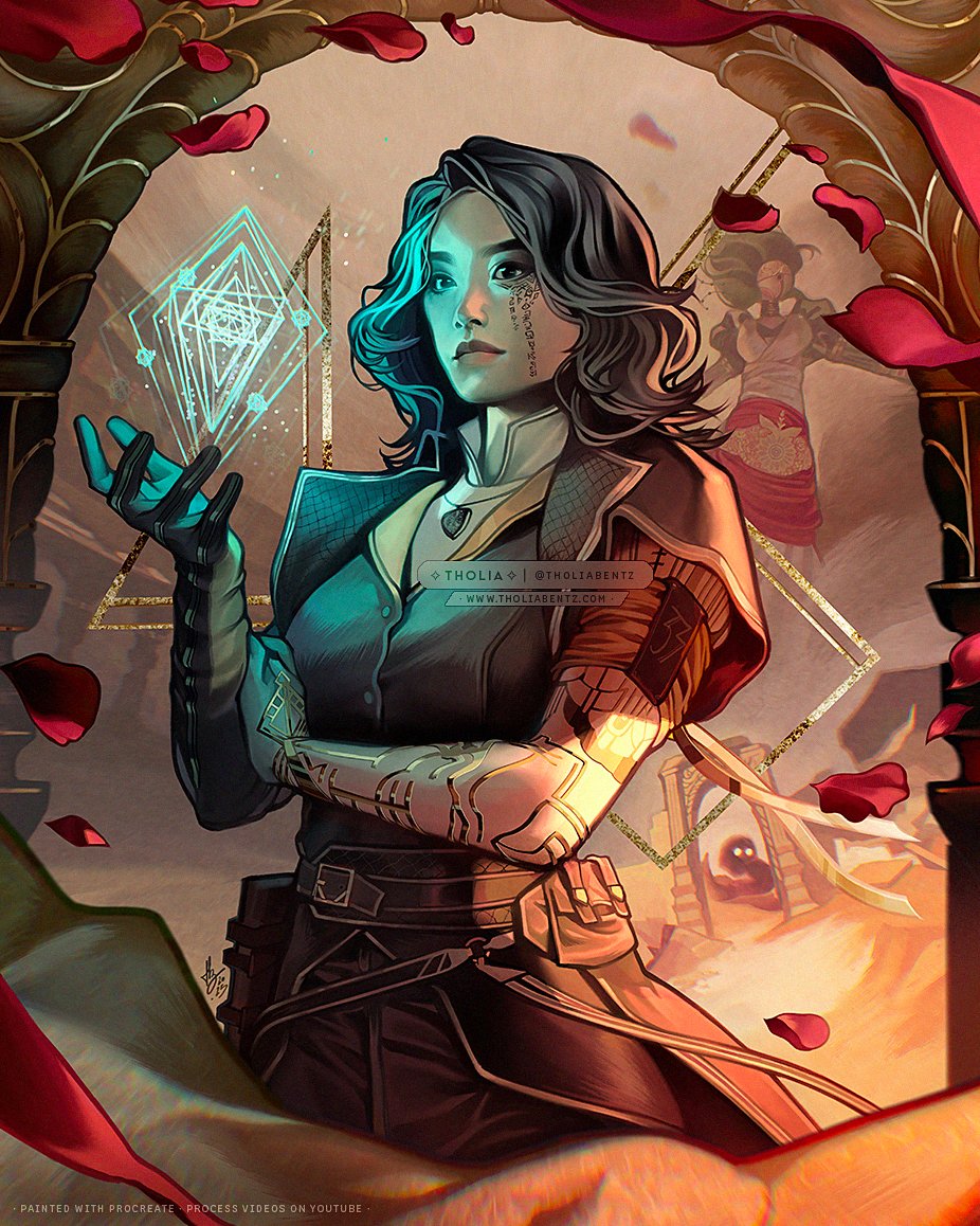 TholiaBentz's tweet image. In case you missed them, here's the tributes to Lune &amp;amp; Maëlle, which I painted a few months ago! Verso's next!