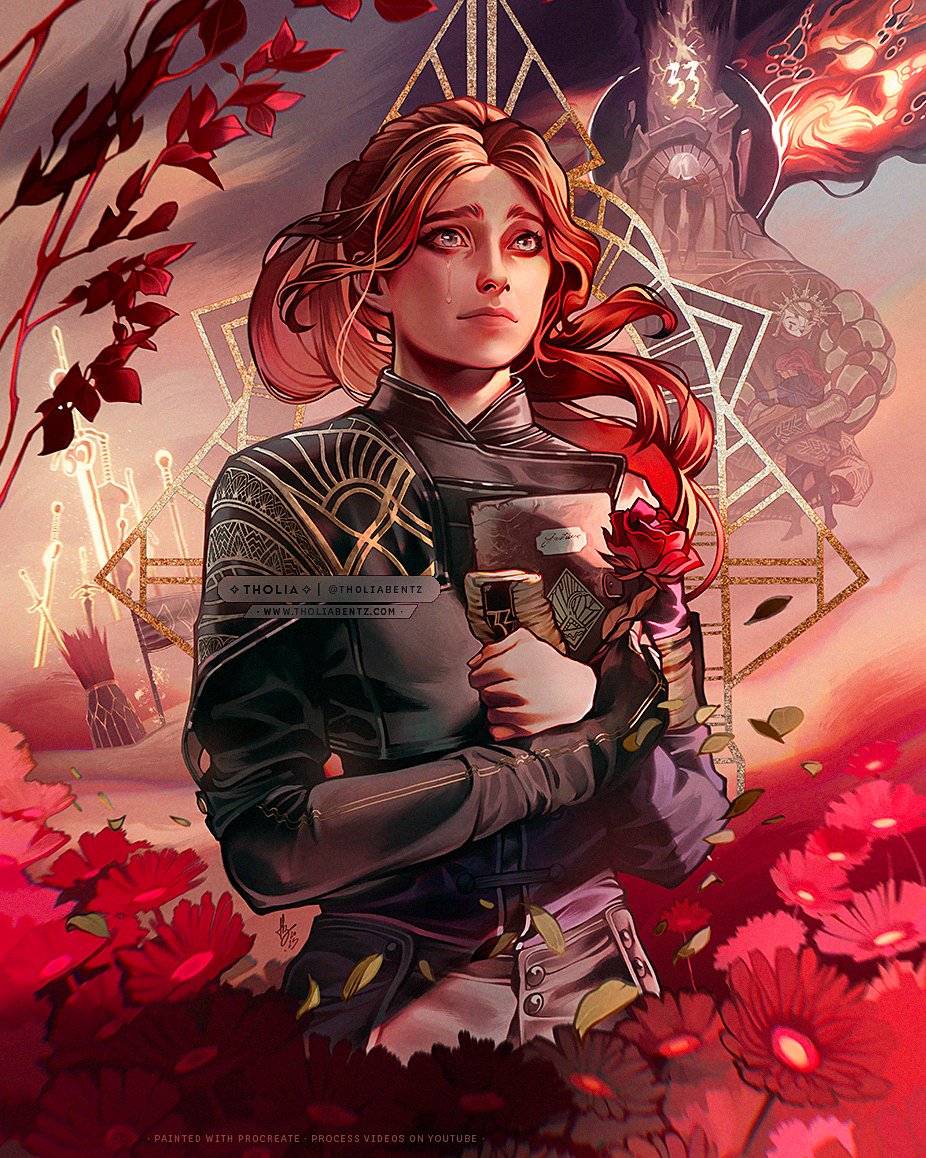 TholiaBentz's tweet image. In case you missed them, here's the tributes to Lune &amp;amp; Maëlle, which I painted a few months ago! Verso's next!