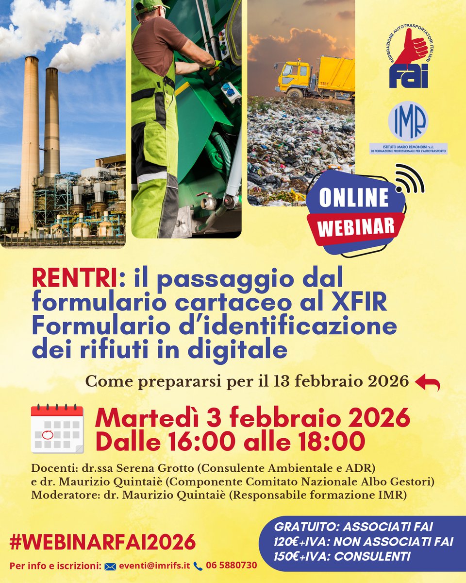 🔴 Nuovo 🅦🅔🅑🅘🅝🅐🅡 FAI-IMR

"𝑹𝑬𝑵𝑻𝑹𝑰: 𝒊𝒍 𝒑𝒂𝒔𝒔𝒂𝒈𝒈𝒊𝒐 𝒅𝒂𝒍 𝒇𝒐𝒓𝒎𝒖𝒍𝒂𝒓𝒊𝒐 𝒄𝒂𝒓𝒕𝒂𝒄𝒆𝒐 𝒂𝒍 𝑿𝑭𝑰𝑹" ♻️📑

📅 martedì 𝟑 𝐟𝐞𝐛𝐛𝐫𝐚𝐢𝐨 𝟐𝟎𝟐𝟔
⏱️ ore 16:00 - 18:00

⬇️
imrifs.it/blog/index.php…