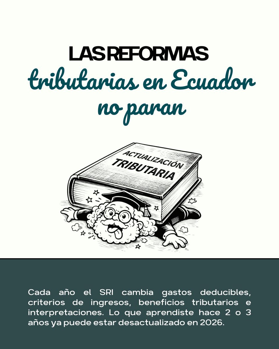 FormAndinaEc's tweet image. 📊 El 2026 no perdona errores tributarios.
El SRI es más tecnológico y el cierre fiscal ya no es un trámite: es estrategia.
El mercado busca profesionales que dominen NIIF y decidan con criterio técnico.

#NIIF #Tributación #ActualizaciónProfesional #FormAndina