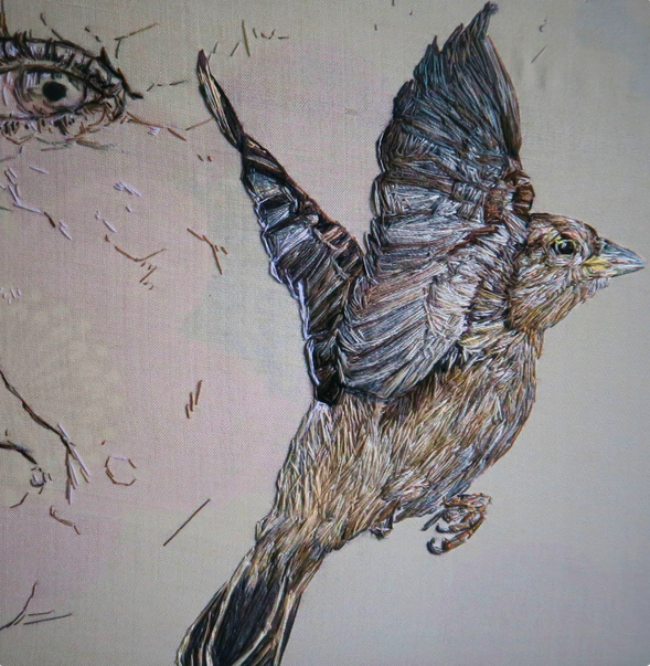 msabine900's tweet photo. #EmilyTull #Contemporary #British #TextileArt #ThreadPainting
Emily Tull
AND SHE MOVES AMONG THE SPARROWS,
(detail), 2022
Hand embroidery. Cotton and vintage silk, threads https://t.co/USRe3yDNhY