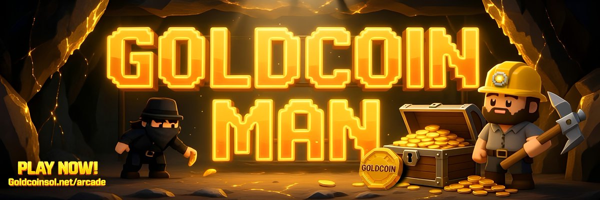 Goldcoin__Sol's tweet image. GOLDCOIN MAN IS LIVE!! 🎮

Our first retro game in the @GoldcoinArcade is ready to play!  🚀

Visit: goldcoinsol.net/arcade to play.

We're giving away 1,000,000 $GOLDCOIN to celebrate. 🥳

Here's how to enter:

1. Like this post
2. Retweet this post
3. Comment below with a