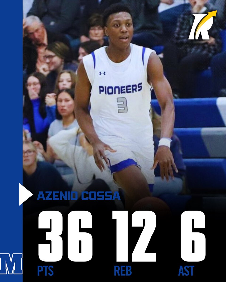 JC: 6’3 sophomore guard Azenio Cossa of Miles delivered a nuclear double-double with 36 points, 12 rebounds, and 6 assists while shooting 14-for-21 from the field in an 84-72 victory.
