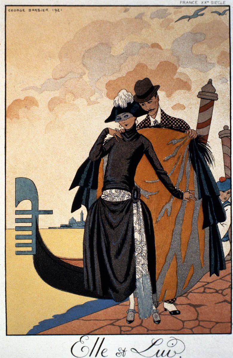 Ella y Él, Ilustración de moda ; Georges Barbier