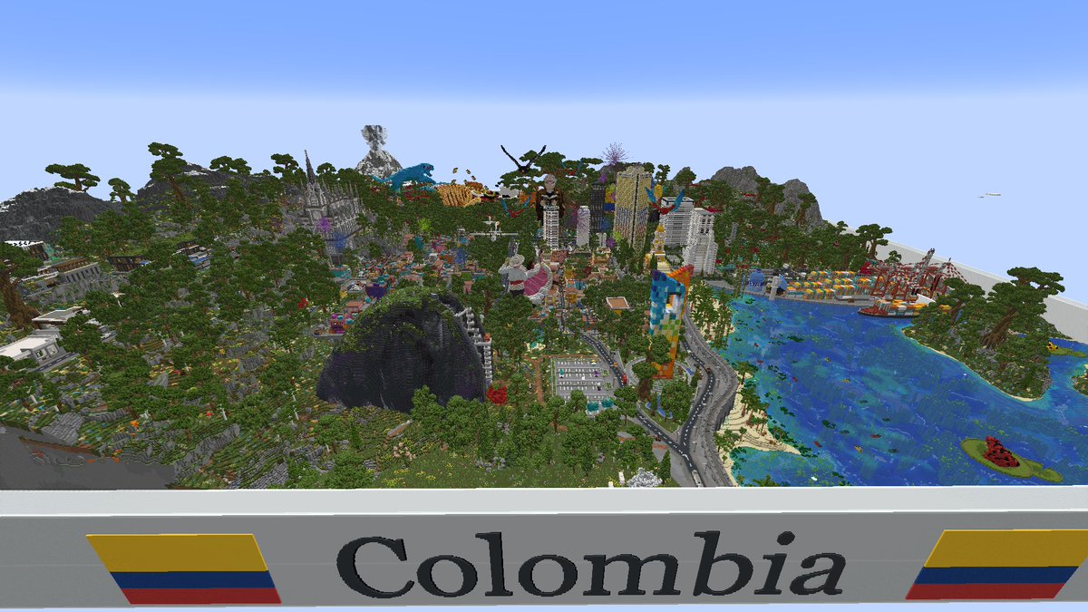 Colombianaso2's tweet photo. Mrbeast conquest build Recreation of the country:

Colombia

#Minecraft #Minecraftbuilds #MrBeast