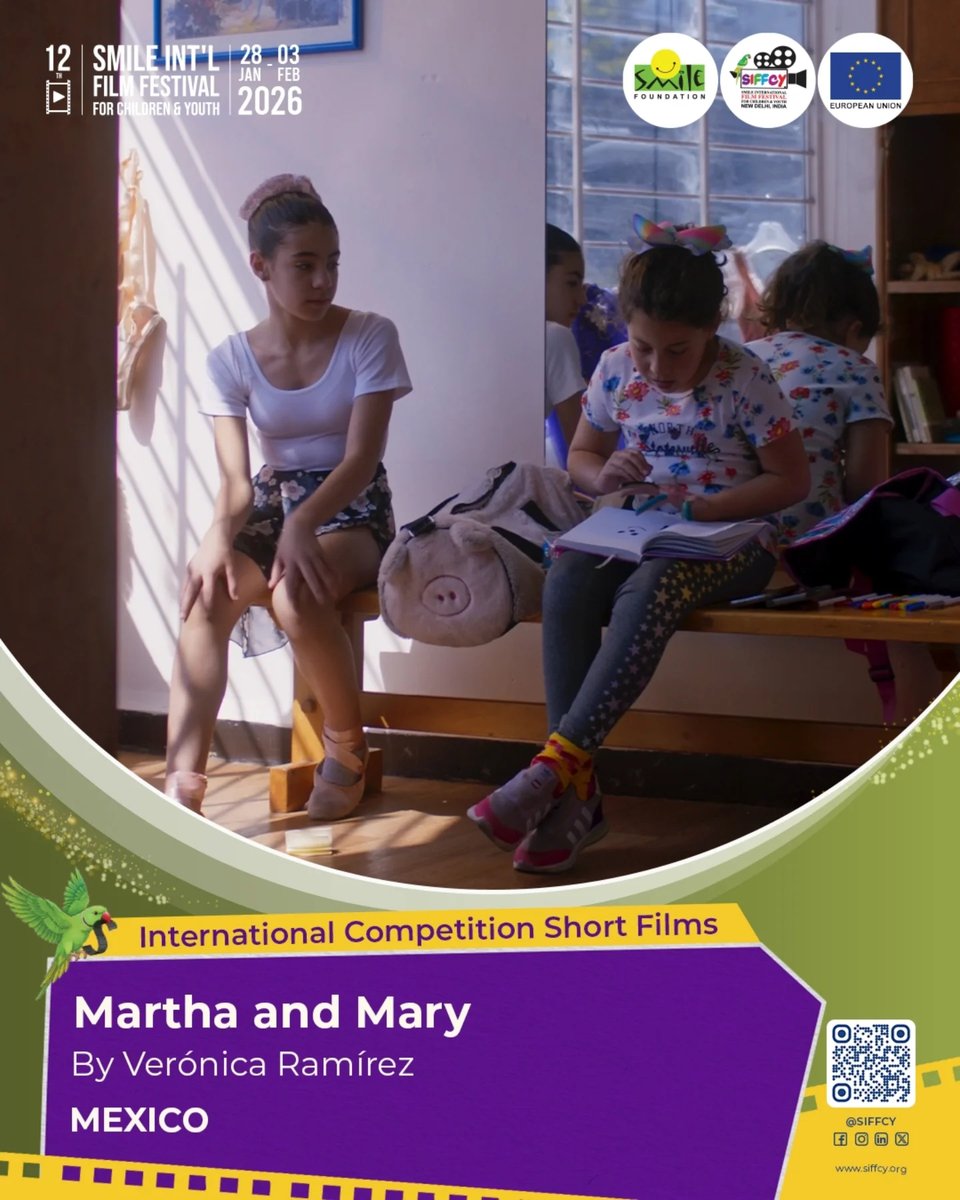 MarthayMari's tweet photo. ¡ @MarthayMari  llega a la India! 🇮🇳

📣Nos complace informar que Martha y Mari ha sido seleccionada en el bellísimo @siffcy Film Festival en la categoría: International Competition Short Films. https://t.co/YmDdZIZHZy