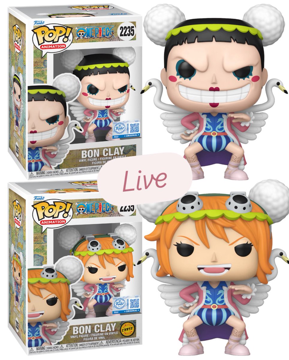 Now Live! Chalice exclusive Bon Clay Funko POP! 🩰🦢 Okama Way!

   Linky ~ fnkpp.com/CCBon

#FunkoPOPNews #OnePiece #BonClay #Anime