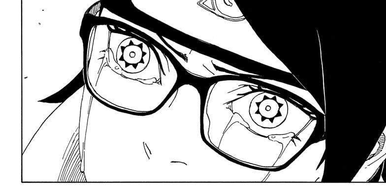 sarada is actually so crazy for pulling this card 😭😭😭