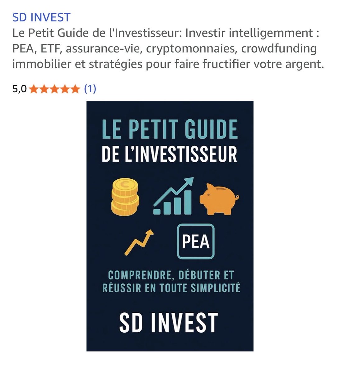 InvestBeginn's tweet image. Et c’est pour ça également que je vais faire mon maximum pour décoller

Grâce à ce petit guide ci-dessous 

amzn.eu/d/aNTfC1K