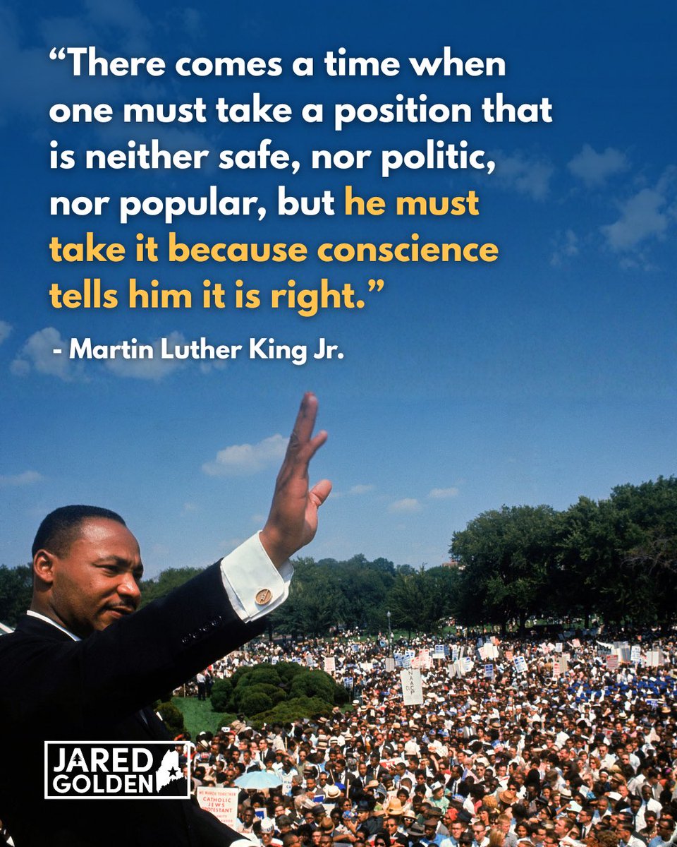 Congressman Jared Golden tweet media