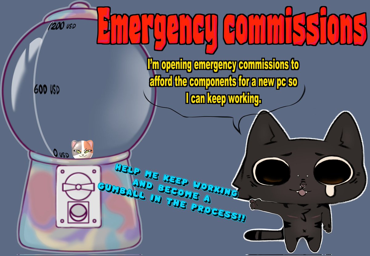 MistakeRat's tweet photo. Due to an unfortunate misunderstanding😭, I’ll be losing my pc, which I need to work. I’m opening commissions to afford the components for a new pc 
Any help, commission, donation via kofi or share is deeply appreciated 💖
https://t.co/ycFYRAIYQp

https://t.co/m3aikpwaaT https://t.co/IUnIg53Bee