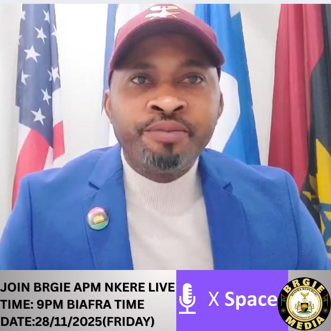 deptstateinfo's tweet image. When Nnamdi Kanu was incarcerated, BRGIE elected Simon Ekpa PM as capable leader. When Simon Ekpa was incarcerated, BRGIE elected Oge Nkere PM as capable leader. Because wishes of a leader under incarceration can be under duress, they can't be final. Sure safety is by new leader.