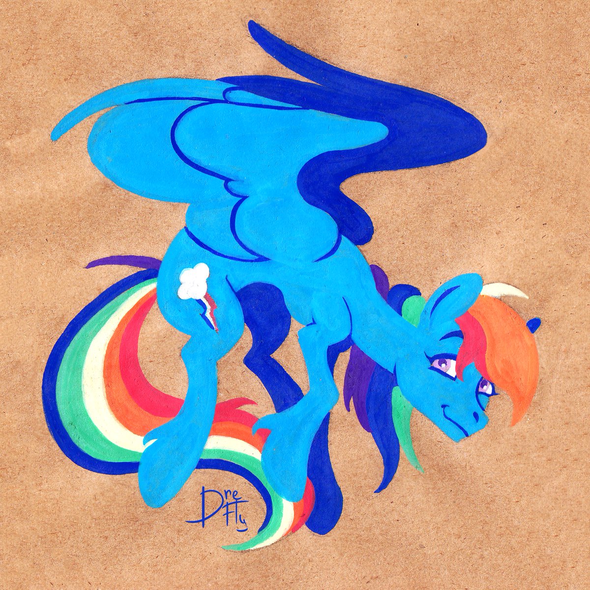 dreaming_flys's tweet image. Rainbow Dash from MLP:FIM - still 20 percent cooler! 😎
#mlp #mlpart #RainbowDash