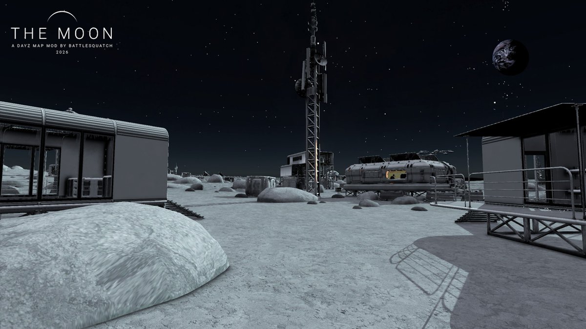 battlesquatch's tweet image. the weapons are aesthetic. the real game is relentlessly pursuing the spirit of joyful cooperation 
◐ #DayZ #MoonMap