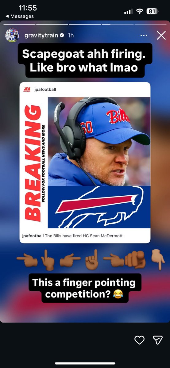 kfitz134's tweet photo. Current and former Buffalo Bills weigh in on the firing of Sean McDermott on Instagram — all in support their former head coach: https://t.co/JRIsvinfPw