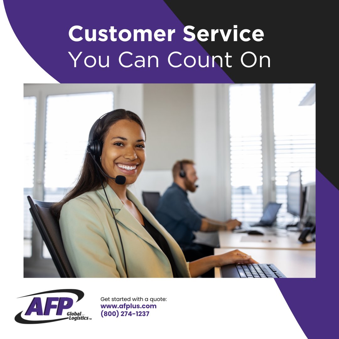 Clear communication and dependable service are at the core of everything we do.

Ready to work with a logistics partner you can count on? Visit afplus.com or call 800-274-1237 to get started with a quote.