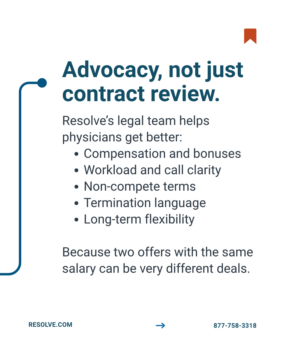 ResolveAgents's tweet photo. Reviewing your first contract, negotiating a renewal, or planning your next move? Resolve gives you the data and the support to turn that data into leverage. 👉 https://t.co/Zqnn1inXeE.

#PhysicianContracts #PhysicianCareers #PhysicianCompensation #MedicalCareers #ResolveTeam https://t.co/jHePrs8uzh