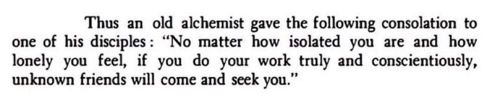 When Carl Jung said: