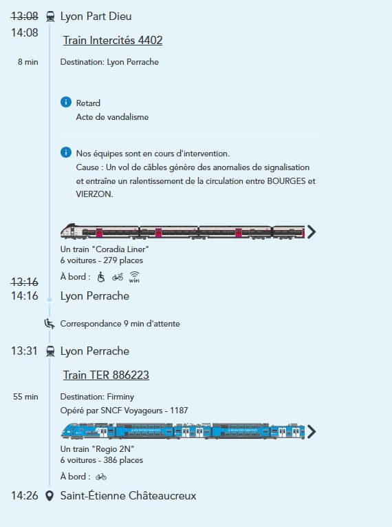 Bonsoir Emma <a href="/SNCFTERAURA/">SNCF TER AURA</a>, un petit souci hier dans l'appli... Je sais que ce n'est pas de votre faute, mais si vous savez comment faire remonter au bon service.... Bon courage pour la fin de journée!