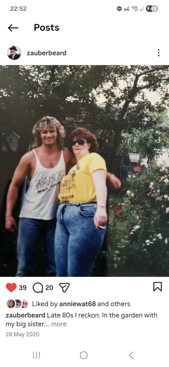 shooun's tweet photo. Oh to be 21 again.  Even with the mullet and blonde streaks! https://t.co/2Qv27jIfVJ