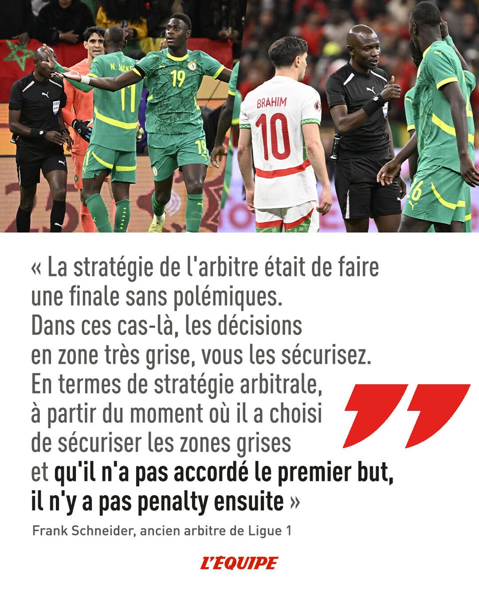 Frank Schneider décrypte les décisions de l'arbitre de la finale de la CAN > l.lequipe.fr/jYo