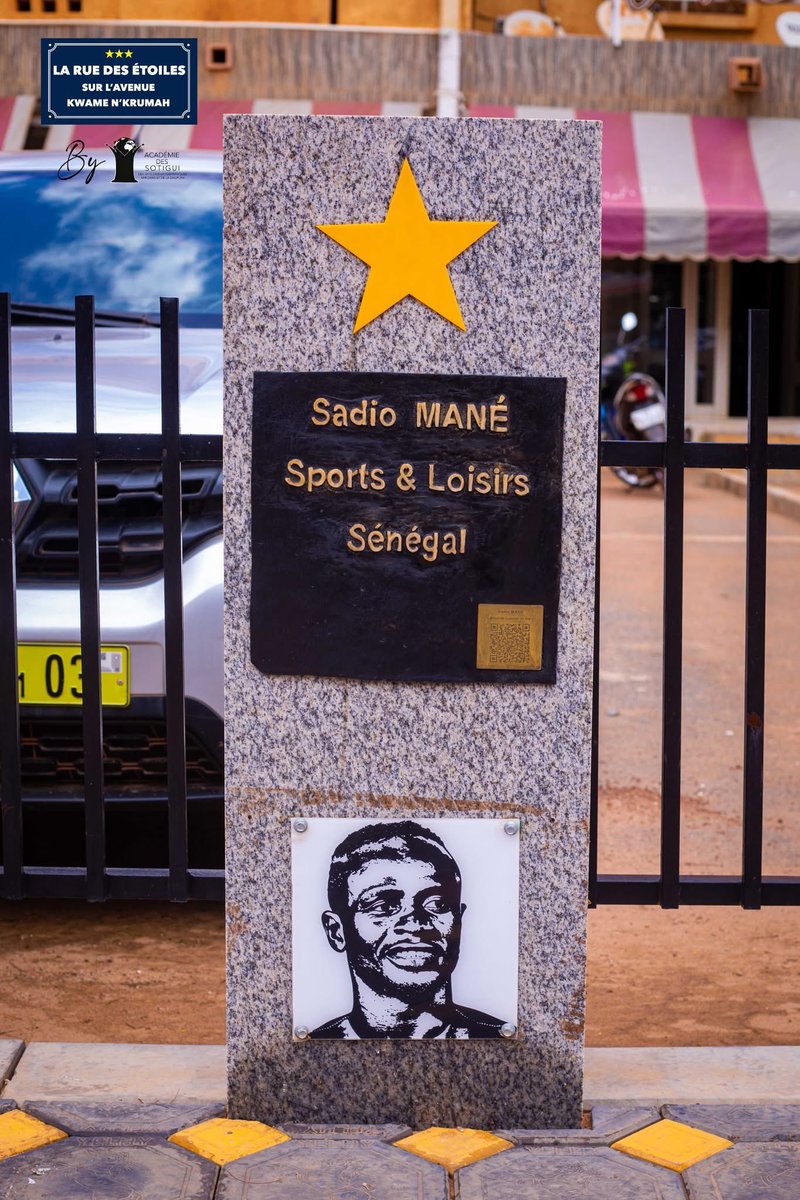 🇸🇳 Sadio Mané, une Étoile confirmée sur l’avenue Kwame Nkrumah à Ouagadougou, Burkina Faso. 🇧🇫 

Déjà inscrit sur la Rue des Étoiles, Sadio Mané continue de donner tout son sens à cet hommage.

La victoire du Sénégal 🇸🇳 à la Coupe d’Afrique des Nations vient rappeler, une fois de