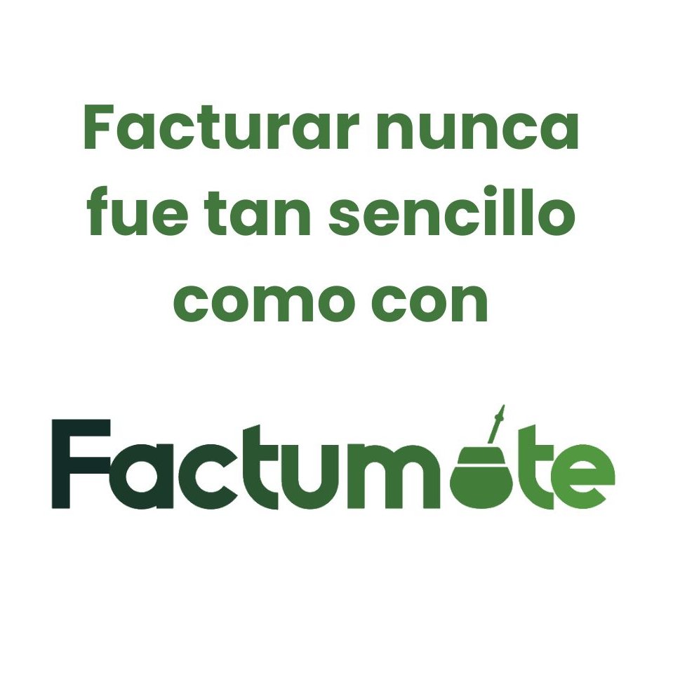 Factumate's tweet image. ¡Simplificá la gestión de tu negocio con Factumate!
Facturar nunca fue tan sencillo como con Factumate.
Descubrí cómo optimizar tu día a día.