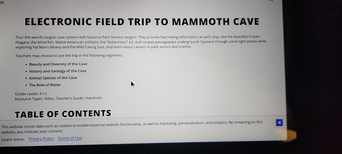 Putting into practice what I learned at EdTech Unleashed by planning a virtual field trip for my students using <a href="/KET/">KET</a>, a place where nonfiction literature meets "one of Kentucky's-and the world's- true natural wonders." <a href="/KedcARTS/">RENAISSANCE Grant</a>