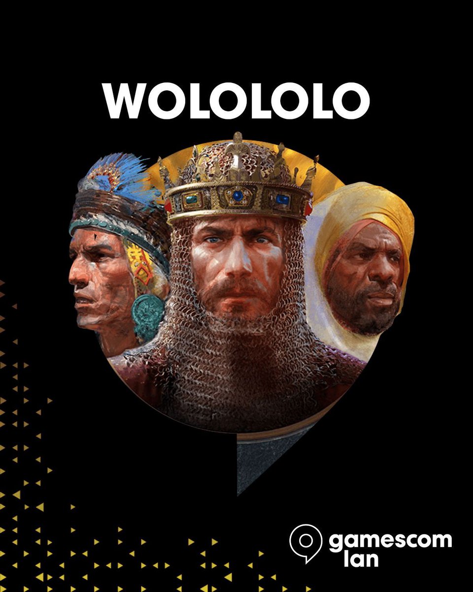 gamescomlan's tweet image. WOLOLOLO-TURNIER. 🗡️ 
AoE 2, 500€ Prizepool. Viel mehr gibt's nicht dazu zu sagen. 🏃‍♀️

Alle Infos zur Anmeldung findest du im Discord.
discord.com/channels/11369… 

#3TageLAN #gamescomlan