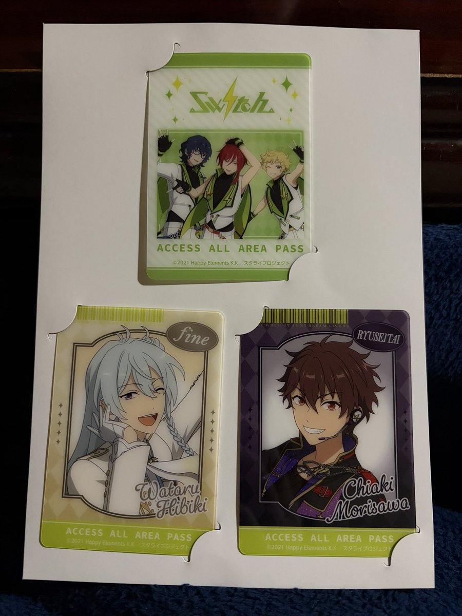 あんスタ ローソン くじ クリアポスター Eden Knights MaM たまたま寄ったローソンであんスタのくじが8回残ってて、A賞がMaMとDF