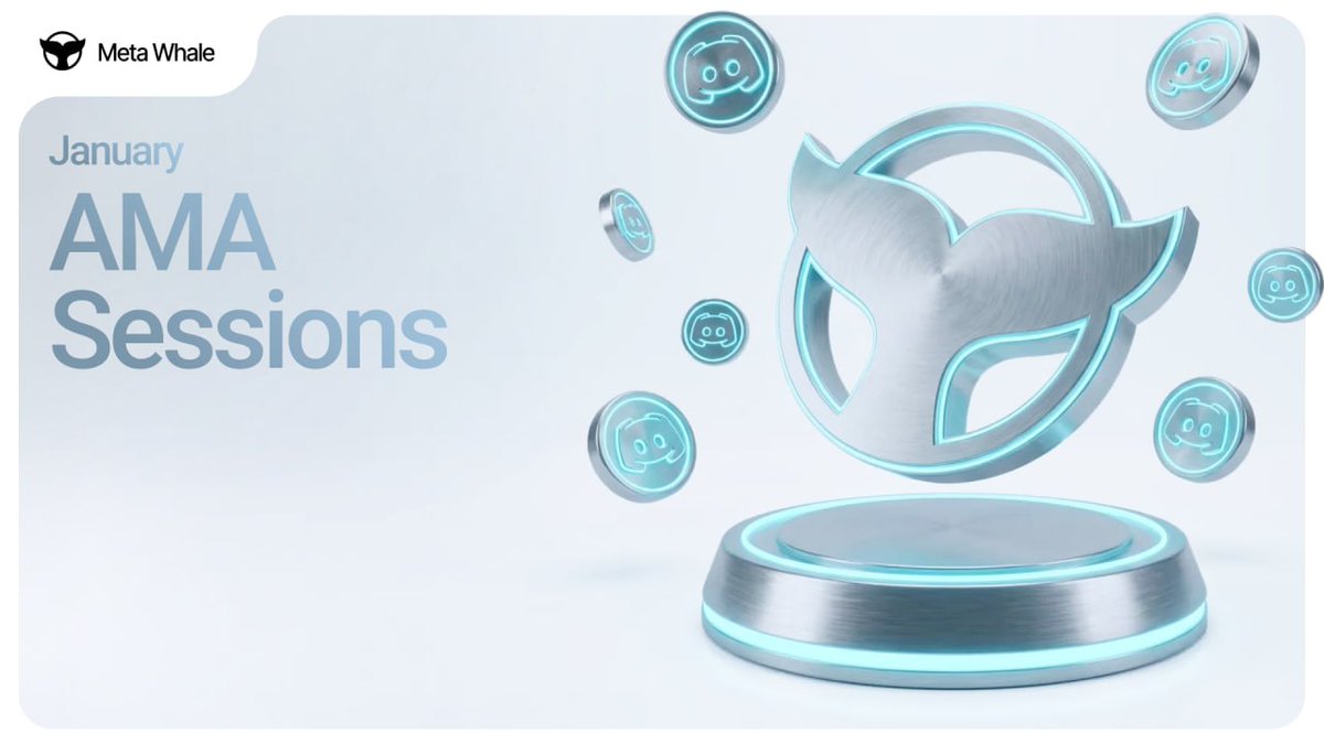Whale-Academy AMA Series
📅 AMA Schedule:
— Jan 20 — English AMA with Chris &amp; Muaz
— Jan 22 — Chinese AMA with Q &amp; Lu
— Jan 23 — Hindi AMA with Muaz &amp; Inam
— Jan 28 — Farsi AMA with Mahmoud
— Jan 30 — Indonesian AMA with Kenzy &amp; Umar