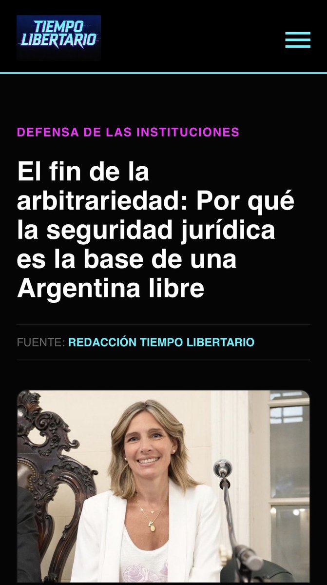 tiempolibertario.info/elfindelaarbit…
<a href="/JMilei/">Javier Milei</a> <a href="/madorni/">Manuel Adorni</a> <a href="/diegosantilli/">Diego Santilli</a> <a href="/KarinaMileiOk/">Karina Milei</a>