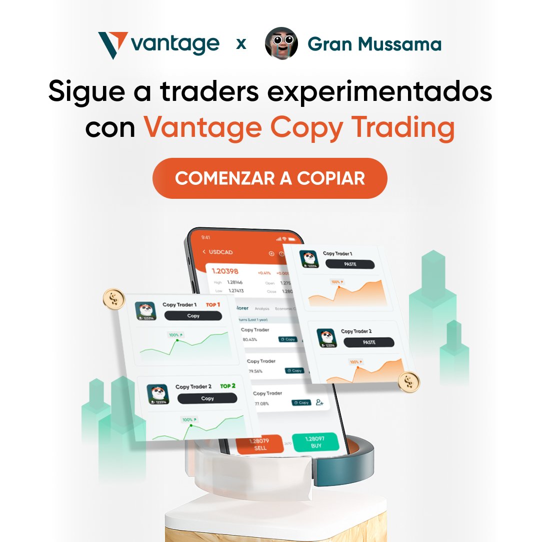 criptomussama's tweet photo. 🔥Muchos de vosotros me preguntáis si hay alguna forma de copiar a traders en el mercado tradicional.

Si no tienes tiempo o no controlas de Índices, forex, etfs etc puedes seguir y copiar a traders expertos automáticamente Con Vantage Copy Trading. 

Así te olvidas de mirar gráficos todo el día. 

✔️ Copias operaciones en tiempo real
✔️ Aprendes como se mueven otros mercados
✔️ Funciona tanto para principiantes como para traders avanzados

Lo he probado y funciona de maravilla (Link en el segundo Post)😀👇