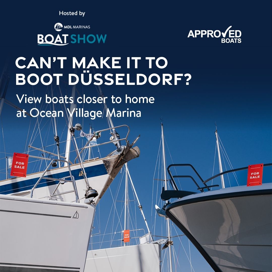 ApprovedBoats's tweet image. Can’t make it to BOOT Düsseldorf this week?
As part of MDL Marinas’ UK boat viewings, Approved Boats is hosting private, appointment-only viewings at Ocean Village Marina, 17–25 Jan.
See key #FairlineYachts and #AbsoluteYachts closer to home: approvedboats.com/contact-us/