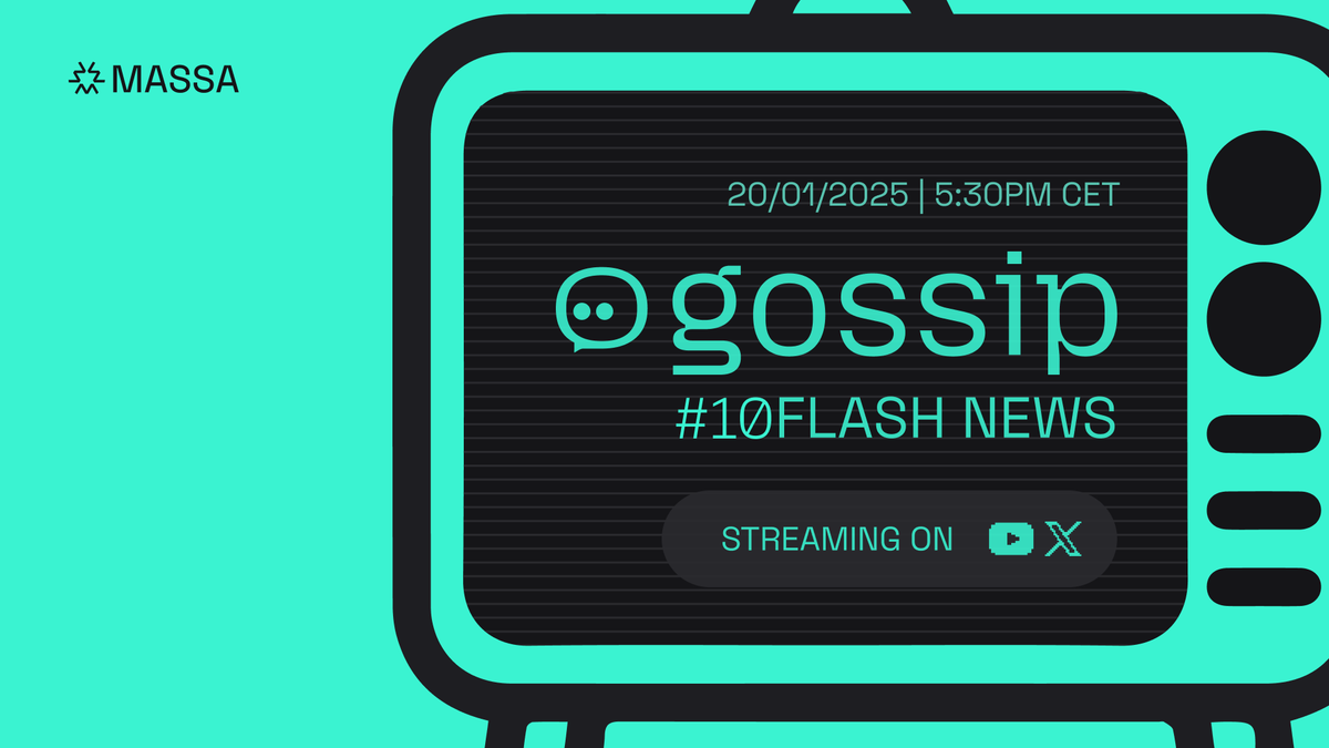 🎙️ Gossip News Flash #10

Join <a href="/damipator/">Damir Vodenicarevic 🦾</a> for a live session diving deeper into plausible deniability, what it means for Gossip, and why it matters.

We’ll also recap the latest updates and progress.

📅 Tuesday, 20 January 2026
⏰ 5:30 PM CET
📺 Live on X and YouTube — links