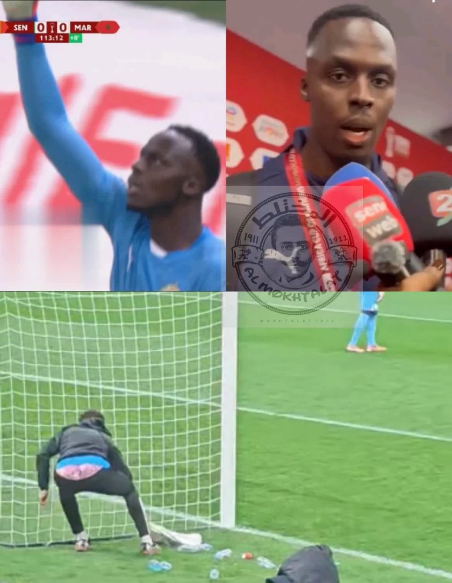 sherine412's tweet image. ميندي حارس السنغال : قمت بوضع منشفتي بجانب المرمي لتنشيف القفازات من الامطار وتم ازالتها 5 مرات واستعانت بواحده اخري وتمت ازالتها ايضا من المؤسف اننا نصل لسنه 2026 ويوجد بعض الناس يصدقون ان السىحر يتحكم ف نتائج المبارايات لدي اعتقاد ان كل شيئ بيد الله هو المتحكم ف كل شيئ 

وعند…