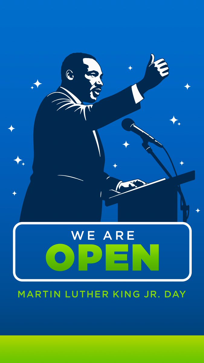 We honor Dr. King’s commitment to justice &amp; love, today and everyday. 💙 We keep moving. All Glow locations are open today with normal hours. ✨ #glowcarwash #martinlutherkingjr #mlk #mlkday #stayshining
